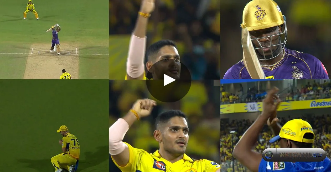 IPL 2024 WATCH Tushar Deshpande Replicates Dwayne Bravos Iconic