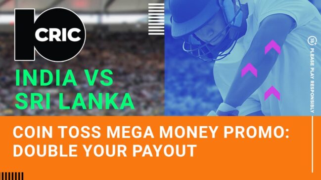 10CRIC India vs Sri Lanka ‘Coin Toss Mega Money’ promo