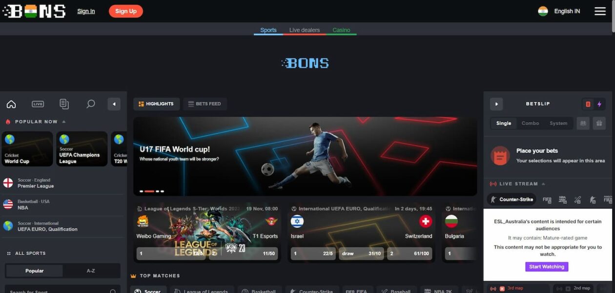 Bons casino and sportsbook