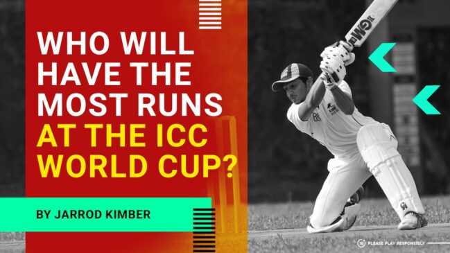 Who will have the most runs at the ICC World Cup?