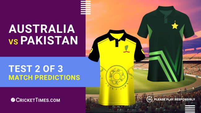 Australia vs Pakistan: Test 2 of 3 match predictions and betting tips
