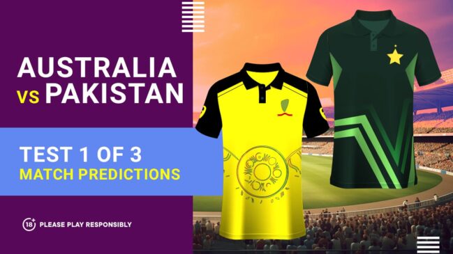 Australia vs Pakistan (Test 1 of 3): Match prediction and betting tips