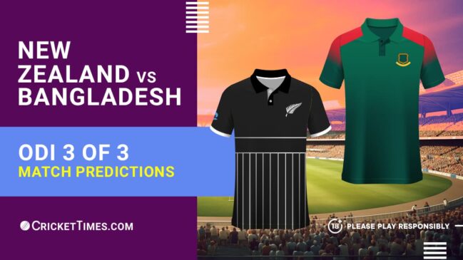 New Zealand vs Bangladesh: 3rd ODI match predictions and betting tips