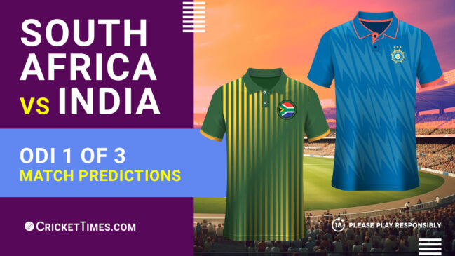 South Africa vs India: ODI 1st match predictions and betting tips