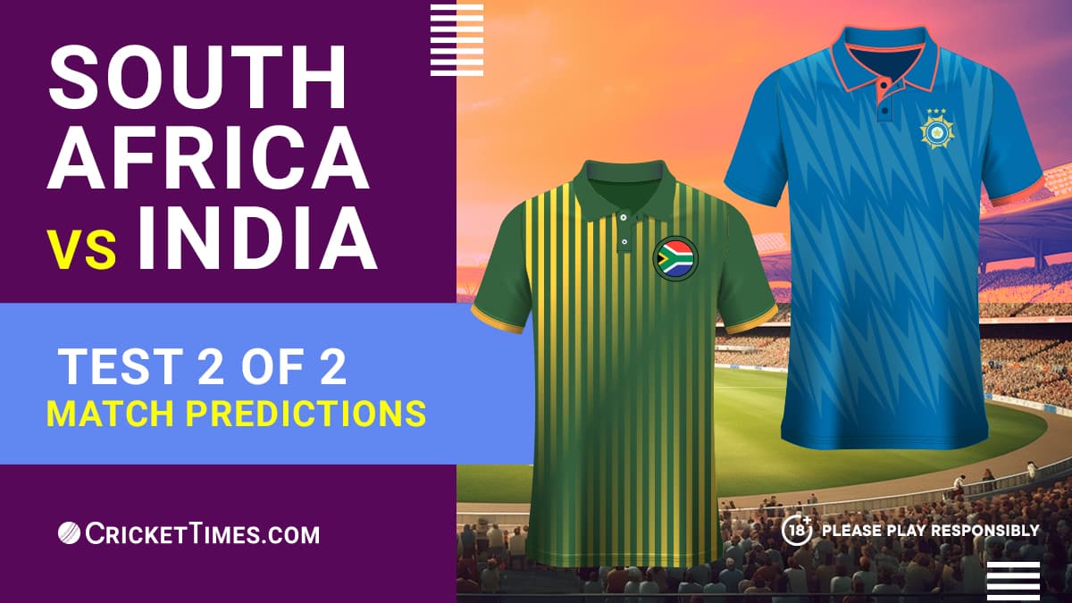 South Africa vs India test 2 of 2 match predictions