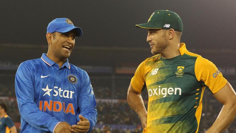Faf Du Plessis and MS Dhoni