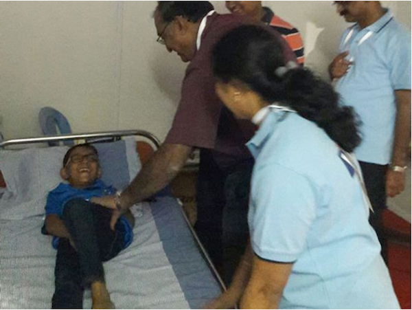 6 year old kid hit by Suresh Raina