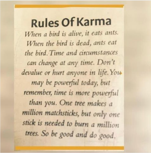 Rules of Karma