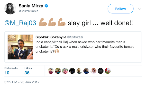 Sania Mirza tweet