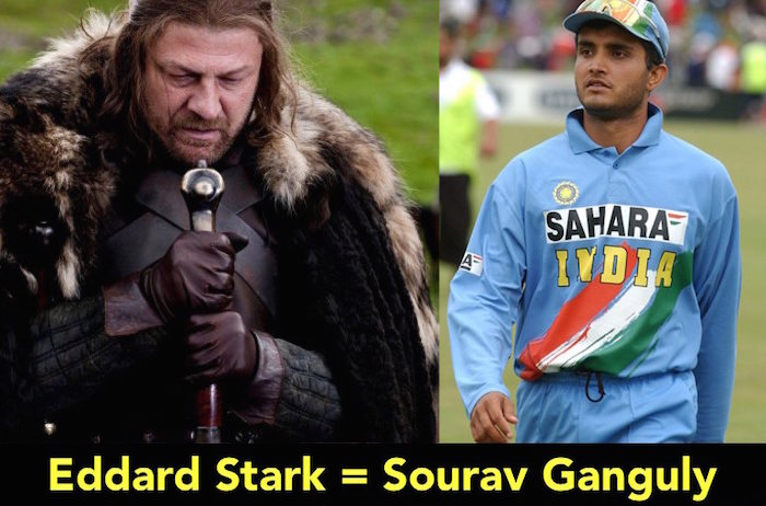Eddard Stark- Sourav Ganguly