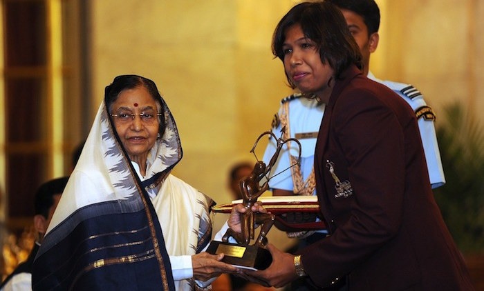 Jhulan Goswami won Arjuna Award