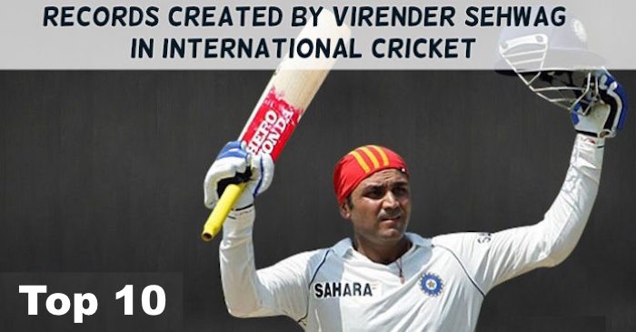 Top 10 records created by Virender Sehwag that are yet to be broken