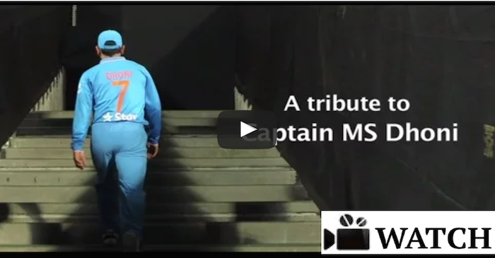 This tribute VIDEO to MS Dhoni by BCCI will surely give you GOOSEBUMPS!