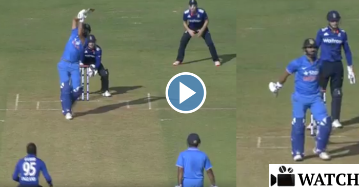 WATCH : Vintage YUVRAJ SINGH launches the ball into the stands