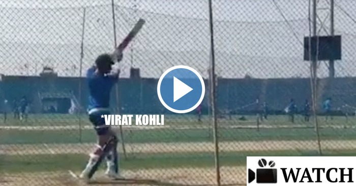 WATCH: Virat Kohli hitting big shots in the nets