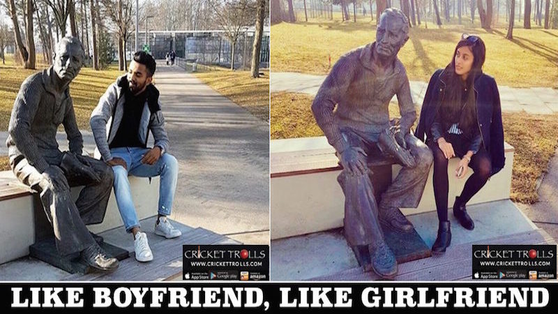 KL Rahul and his girlfriend Elixir Nahar poses in same look