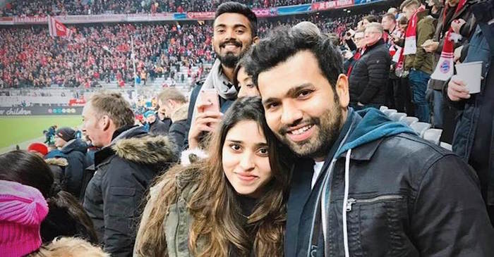 PHOTOS: Rohit Sharma and wife Ritika at Bayern Munich-Arsenal Champions League match