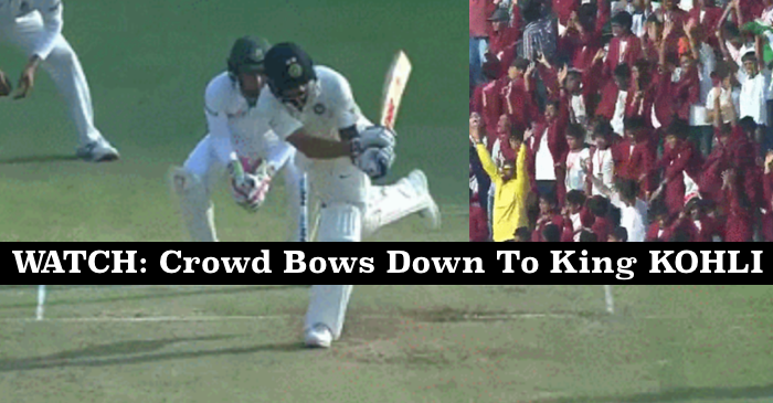 WATCH: Virat Kohli completes his 16th Test Century; crowd bows down to him