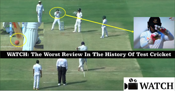 WATCH: Mushfiqur Rahim takes the worst review in the history of Test Cricket