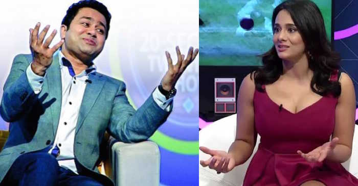 Aakash Chopra gives perfect answer to Mayanti Langer during the talk show