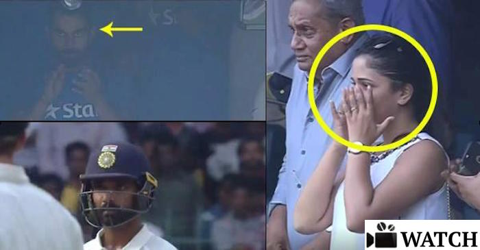 WATCH: Ajinkya Rahane’s wife couldn’t hide her tears during India vs Australia 2nd Test match