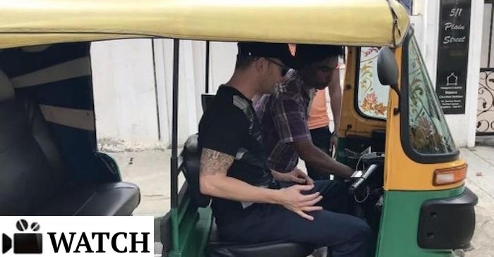 Watch: Michael Clarke driving an auto rickshaw on the streets of Bengaluru