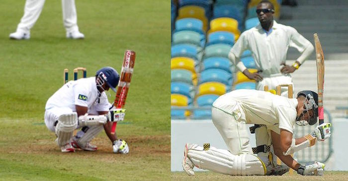 Shivnarine Chanderpaul and his son score fifties in the same first-class match
