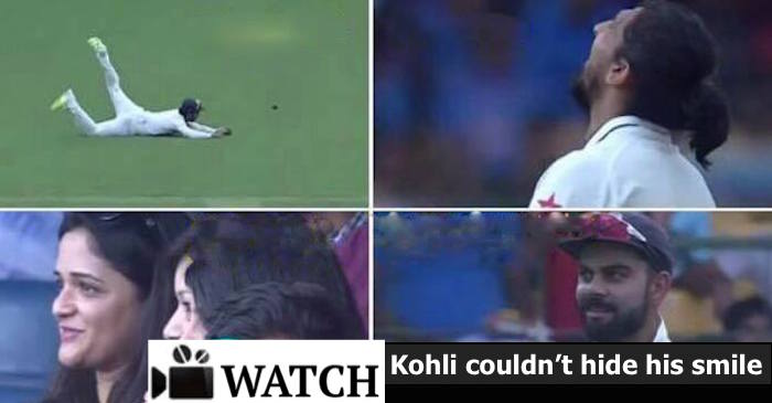 WATCH : Virat Kohli’s funny reaction after Ajinkya Rahane dropped David Warner’s catch
