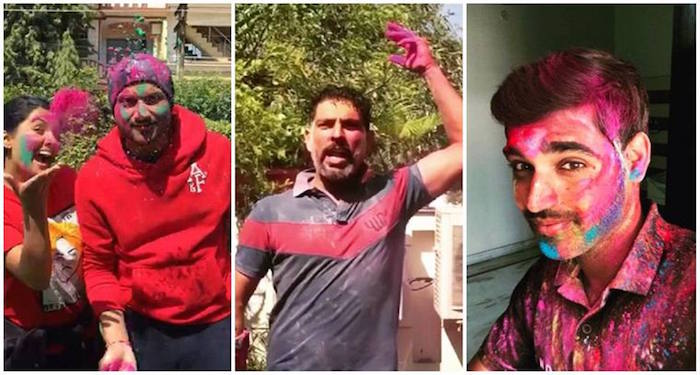 Top 10 pictures of Indian cricketers celebrating the festival of colours ‘Holi’