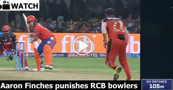 WATCH: Aaron Finch smashing 6 sixes against Royal Challengers Bangalore