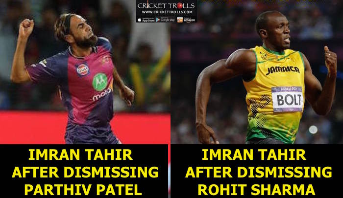 IPL 2017: Imran Tahir after taking a wicket against Mumbai Indians