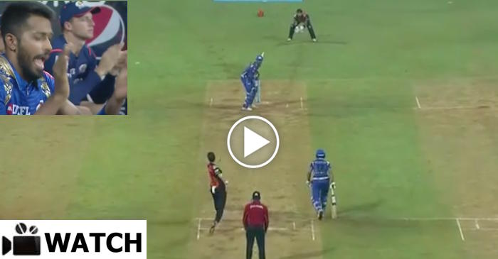 WATCH: Krunal Pandya smashing the SRH bowlers out of the park