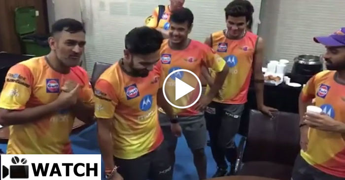 WATCH: MS Dhoni doesn’t spare Ankit Sharma in birthday celebration with Rising Pune Supergiant teammates