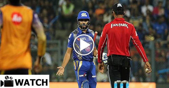 WATCH: Rohit Sharma loses his cool after being wrongly adjudged LBW