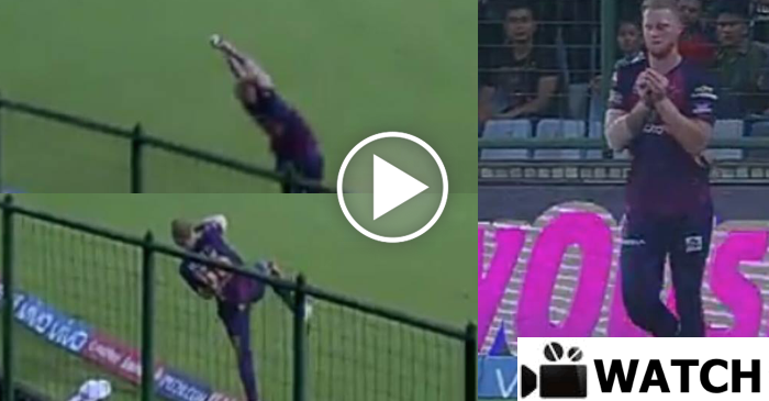 WATCH: Ben Stokes takes a brillant juggling catch near the boundary rope