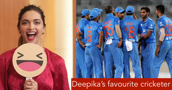 Bollywood actress Deepika Padukone reveals her favourite cricketer