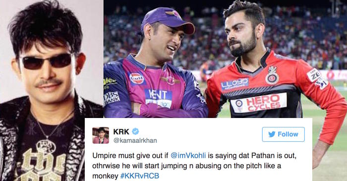 KRK calls Virat Kohli “Monkey” and also makes fun of MS Dhoni; Twitter teaches him a lesson for life