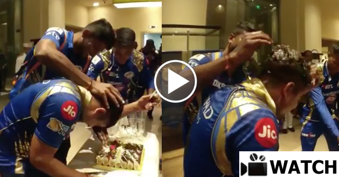 WATCH: Karn Sharma celebrates Mumbai Indians’ win over Kolkata Knight Riders with teammates