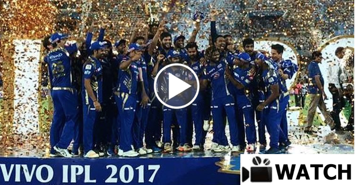 WATCH: The celebration moment for Mumbai Indians after winning IPL 2017 title