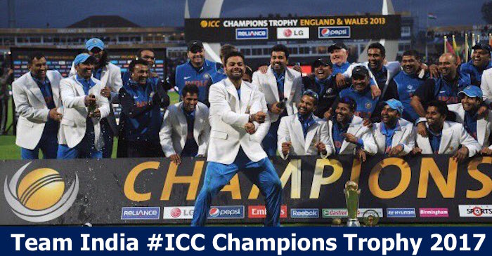 BCCI announce Indian squad for the Champions Trophy 2017