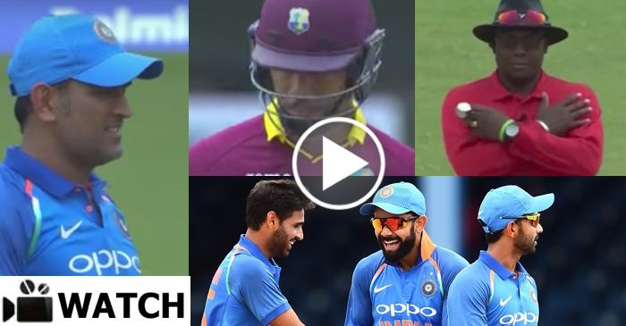 WATCH: India takes two successful reviews in the 2nd ODI against West Indies