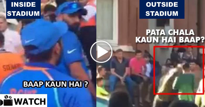 VIDEO: Indian fans punches the Pakistani guy who insulted Team India