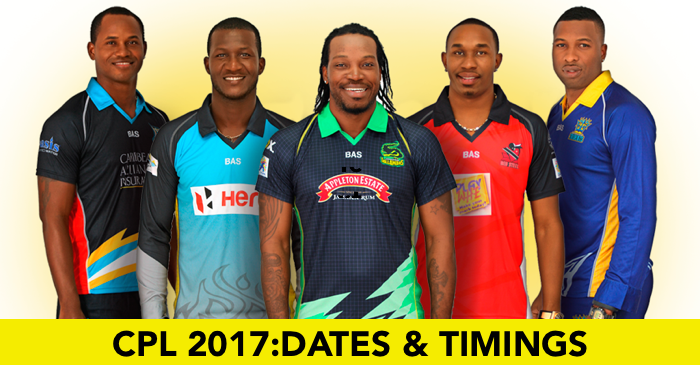 Caribbean Premier League (CPL T20) 2017 Schedule