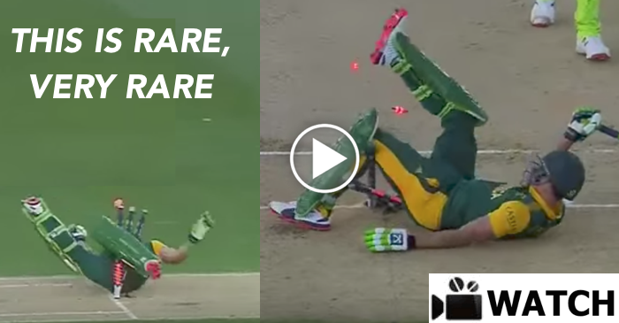WATCH: Faf du Plessis demolishes the stumps while completing a quick single