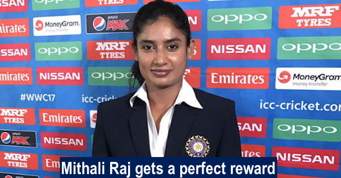 Team India skipper Mithali Raj to be awarded with a precious gift