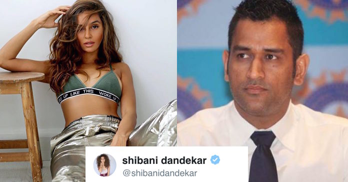 Shibani Dandekar defines MS Dhoni in one word and you’ll absolutely love it
