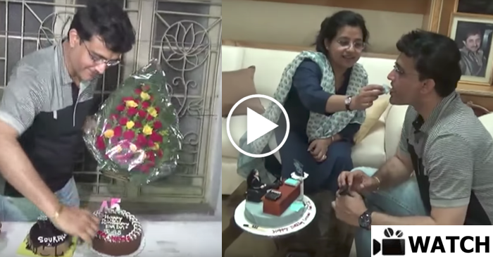 WATCH: Sourav Ganguly celebrates his 45th birthday with wife Dona Ganguly and fans