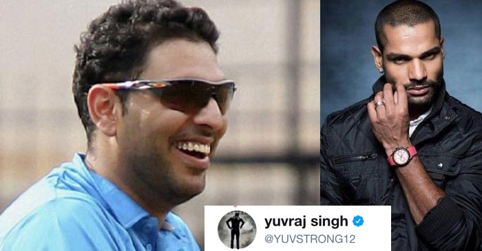 Yuvraj Singh trolls Shikhar Dhawan; smart reply given by the Indian opener