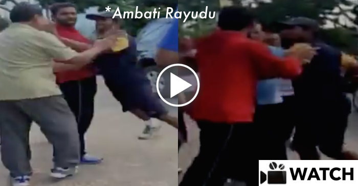 WATCH: Ambati Rayudu gets involved in a fight with a man on Hyderabad road