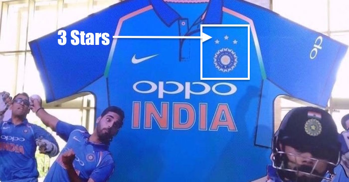 The reason behind 3 stars on Indian cricket team jersey will make you go WOW!